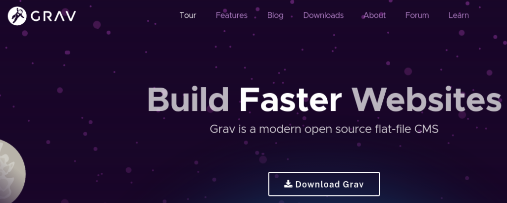Grav el cms flat file más completo como página web sin base de datos